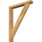 Ekena Millwork Traditional Block Rough Sawn Bracket w/ Offset Brace, Western Red Cedar, 4"W x 26"D x 34"H BKT0402X26X34TRA05RWR - alternate 1
